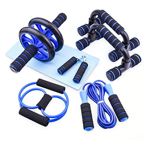Lixada 6-in-1 AB Wheel Roller Kit with Push-Up Bar