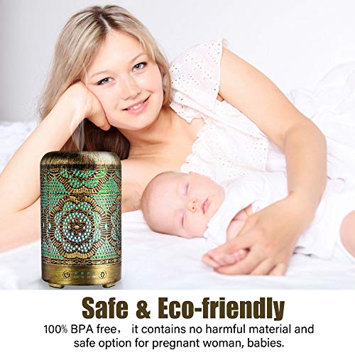 51p0WnvL8UL Yoga Essential Oil Diffuser Metal Vintage LED Lights