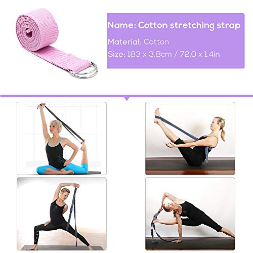 51pGURBBhIL Premium Yoga Blocks, Metal D Ring Strap Yogi Set