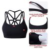 YIANNA Sports Bras for Women Cross Back Padded Sports Bra