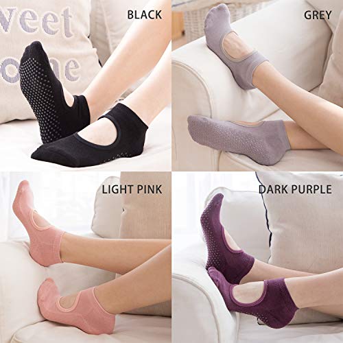 51pcGqK8H3L Yoga Socks Non Slip Skid Pilates Ballet Barre with Grips