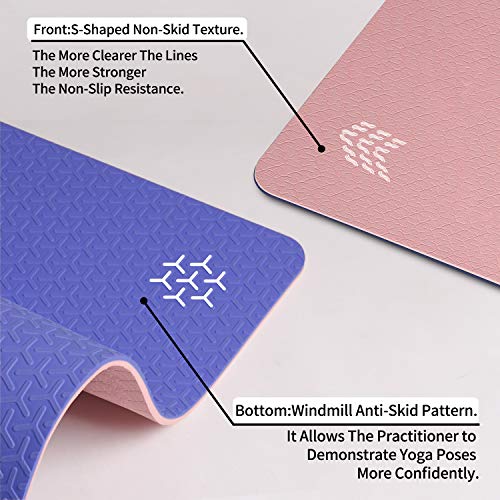 WWWW Yoga Mat Extra Thick 1/4 ,1/3 Inch Non Slip