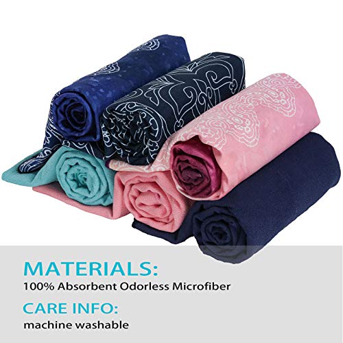 🧘‍♀️ Luxury Yoga Towel with Corner Pockets – Perfect for Hot Yoga, Pilates, and Fitness! 🌟