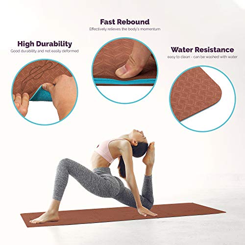 51qhgQ6zdrL OmDashi Fitness Instructional yoga mat