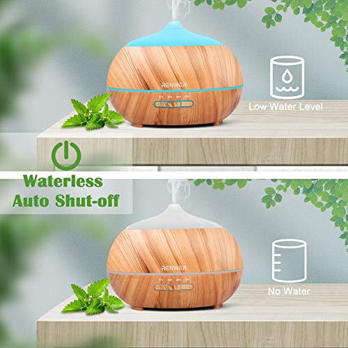 Zenith Aroma Bliss: 500ml Essential Oil Diffuser with Tranquil Essential Oil Set