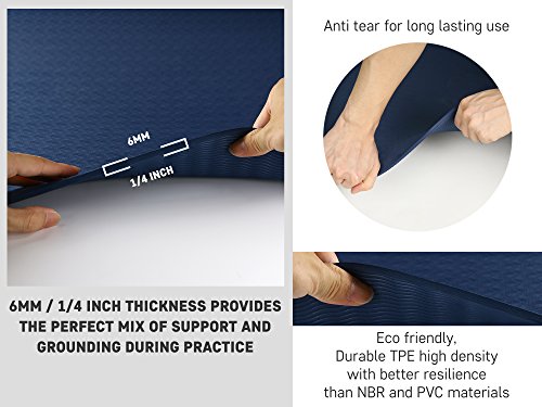 51qxJd8NGfL Clever Yoga Non-Slip 6mm Yoga Mat