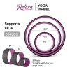 Relexit Yoga Wheel Set 3 Pack, Back Roller Foam