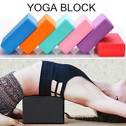 51rGJk+YodL Yoga Blocks 2Pack Set for Women 9" 6" 3" High Density