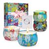 Scented Jar Candles Gift Set for Woman. Aromatherapy Candle