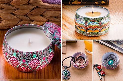 51rjPeZnQjL Experience Tranquility with Our Floral Scented Candle Gift Set