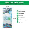 Yoga Mat Towel Non-Slip – Artic Breeze - Ultra Soft Super Absorbent