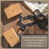 Dakini Wellness Cork Yoga Block 2 Pack with Yoga Strap Set