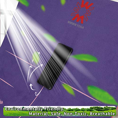 51saNISa2tL WWWW 4W Suede TPE Yoga Mat, Eco Friendly Non Slip