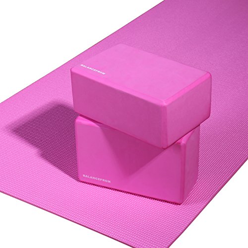 51sbpmuyYBL BalanceFrom GoYoga Set of 2 High Density Yoga Blocks