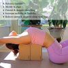 COENGWO Yoga Blocks Cork 2 Pack, Cork Yoga Brick