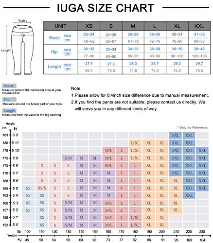 IUGA High Waisted Yoga Pants for Women with Pockets