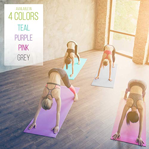 51t3fPoBteL Nicole Miller Yoga Workout Mat for Home Gym