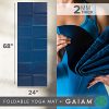 Gaiam Yoga Mat Folding Travel Fitness , Exercise Mat