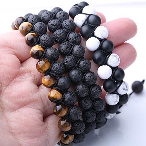 WRCXSTONE Natural Stone Bracelet Mens