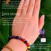 Chakra Lava Rock Aromatherapy Diffuser Bracelet