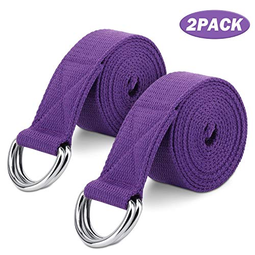 MoKo Yoga Strap Belt, Stretching Exercise Fitness Bands 6ft