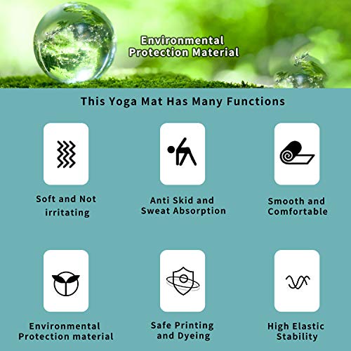 51uLzCnPoiL WWWW 4W Suede TPE Yoga Mat, Eco Friendly Non Slip