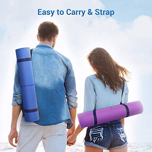 51uxWXyl4jL Oudort Yoga Mat, Eco Friendly Fitness Exercise Mat