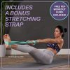 Yoga Practice with 2 Moisture-Resistant High-Density EVA Foam Yoga Blocks and a Stretch Strap - Perfect for Home or Gym Workouts - Includes Free PDF Workout Guide