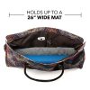 Kindfolk Yoga Mat Tote Bag Carrier Patterned Canvas