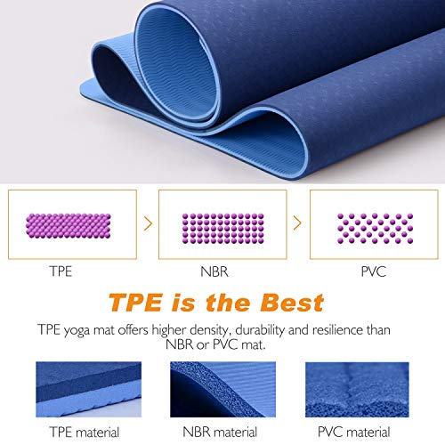 TOPLUS Yoga Mat, 1/4 Inch Thick Pro Yoga Mat