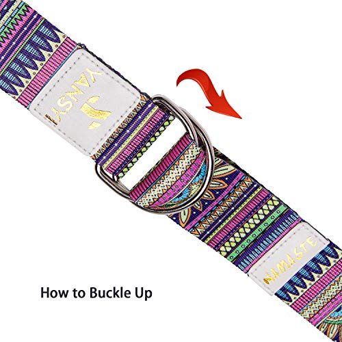 Yansyi Yoga Strap (6ft), Eco-Printed Durable Premium