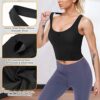 Women Zip Front Sports Bras Longline Fitness