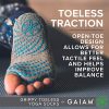 Gaiam Grippy Toeless Yoga Socks