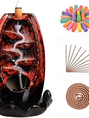 SOLEJAZZ Backflow Incense Burner Waterfall