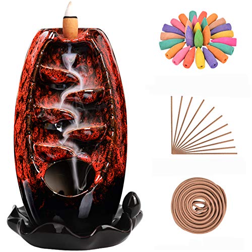 SOLEJAZZ Backflow Incense Burner Waterfall