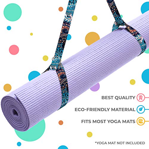 ZULY Yoga Mat Strap with D-Rings | Yoga Mat Carrier