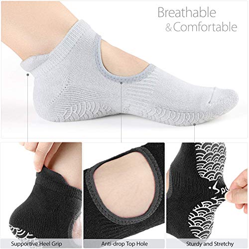 51wd6pk9beL Non-Slip Yoga Socks for Ultimate Home Workouts - Enhance Stability and Comfort with Anti-Slip Grips