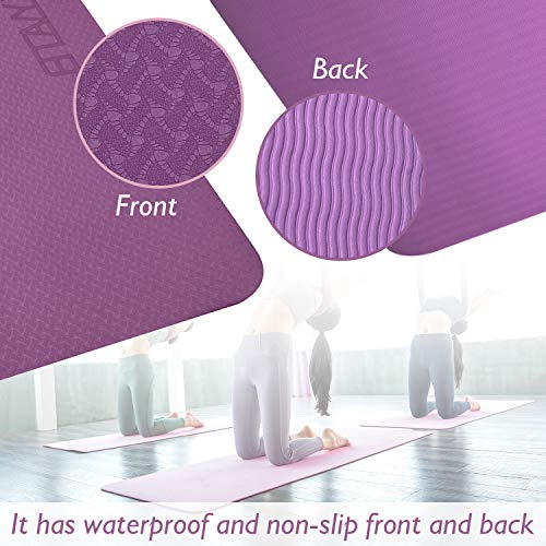 51wguMhRIbL Yoga Mat Thick,Exercise Mat For Floors,Workout Mat For Home