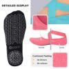Yoga Socks for Women Non-Slip Grips, Straps