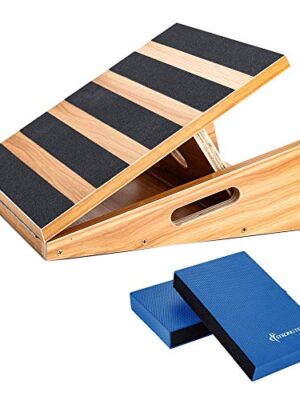 StrongTek Professional Slant Board and Yoga Balance Pads Kit
