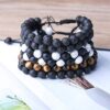 WRCXSTONE Natural Stone Bracelet Mens