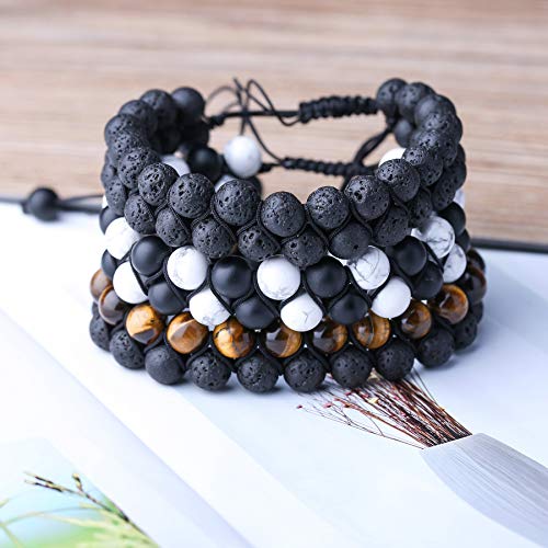 WRCXSTONE Natural Stone Bracelet Mens
