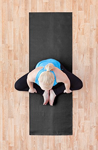 51x4EAT4p4L Non-Slip Exercise Pilates Yoga Mat Thick High-Density