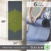 Gaiam Yoga Mat Premium Print Extra Thick Non Slip Exercise