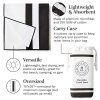 Black Microfiber Beach Towel by Laguna Beach Textile Co