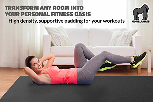 51xbIze4xHL Premium Extra Large Exercise Mat - 10' x 4' x 1/4" Ultra Durable