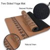 GYMBOPRO Cork Yoga Mat Eco Friendly Cork, Natural Rubber Mat