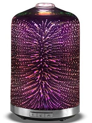 MAXWINER Essential Oil Diffuser 3D Glass Galaxy 250ml