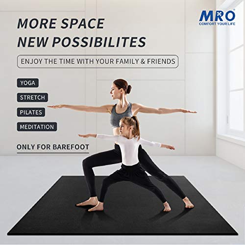 Premium Large Yoga Mat 7'x5'x9mm, Extra Thick Comfortable