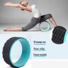 Mifly Non Slip Yoga Wheel Roller for Back Pain Stretching